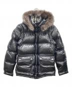 BURBERRY BLACK LABELバーバリーブラックレーベル）の古着「裏ノヴァチェックダウンジャケット」｜ブラック