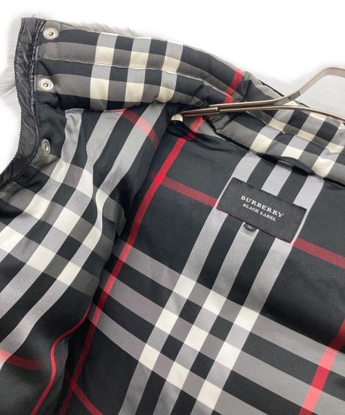 BURBERRY BLACK LABEL（バーバリーブラックレーベル）BURBERRY BLACK LABEL (バーバリーブラックレーベル) 裏ノヴァチェックダウンジャケット ブラック サイズ:XLの古着・服飾アイテム