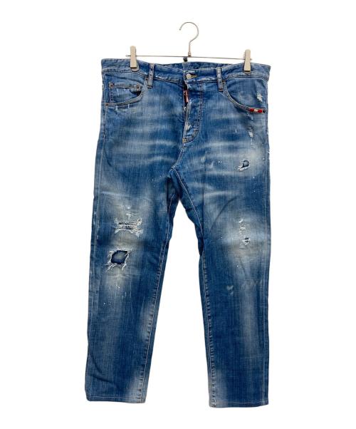 DSQUARED2（ディースクエアード）DSQUARED2 (ディースクエアード) Skinny Dan Jean インディゴ サイズ:52の古着・服飾アイテム