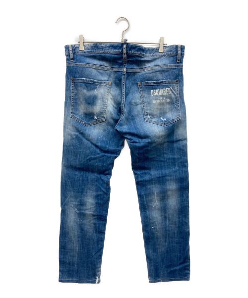 DSQUARED2（ディースクエアード）DSQUARED2 (ディースクエアード) Skinny Dan Jean インディゴ サイズ:52の古着・服飾アイテム