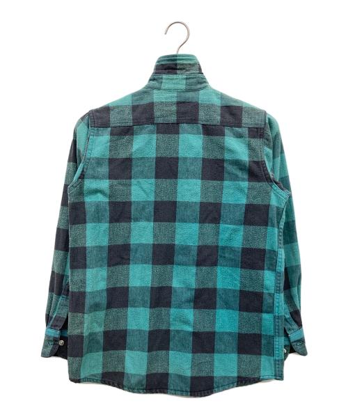 ST JOHN'S BAY（セントジョンズベイ）ST JOHN'S BAY (セントジョンズベイ) ブロックチェックネルシャツ グリーン サイズ:Sの古着・服飾アイテム