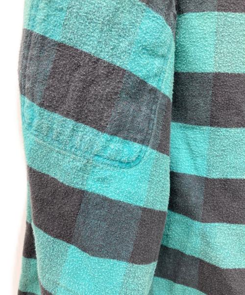 ST JOHN'S BAY（セントジョンズベイ）ST JOHN'S BAY (セントジョンズベイ) ブロックチェックネルシャツ グリーン サイズ:Sの古着・服飾アイテム