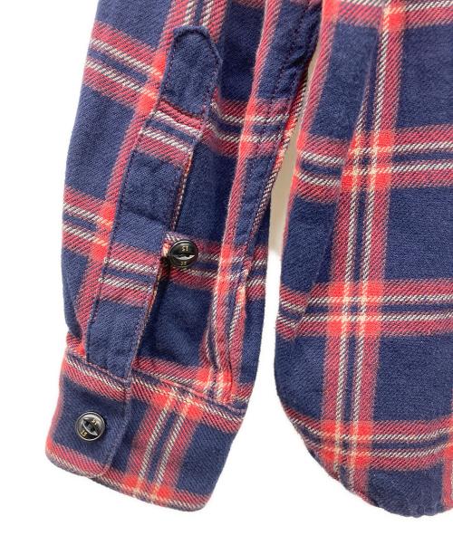 NEIGHBORHOOD（ネイバーフッド）NEIGHBORHOOD (ネイバーフッド) LUMBERS / C-SHIRT.LS ネイビー×レッド サイズ:SMALL REGULARの古着・服飾アイテム