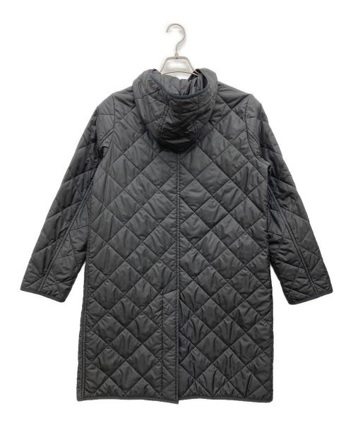 MACKINTOSH LONDON（マッキントッシュ ロンドン）MACKINTOSH LONDON (マッキントッシュ ロンドン) チェックライナーフーデットキルティンクルコート ブラック サイズ:40の古着・服飾アイテム