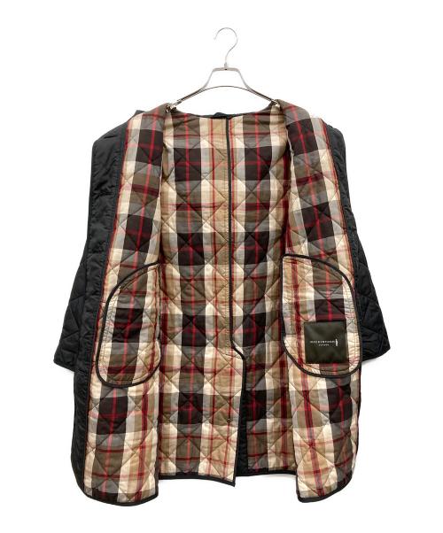MACKINTOSH LONDON（マッキントッシュ ロンドン）MACKINTOSH LONDON (マッキントッシュ ロンドン) チェックライナーフーデットキルティンクルコート ブラック サイズ:40の古着・服飾アイテム