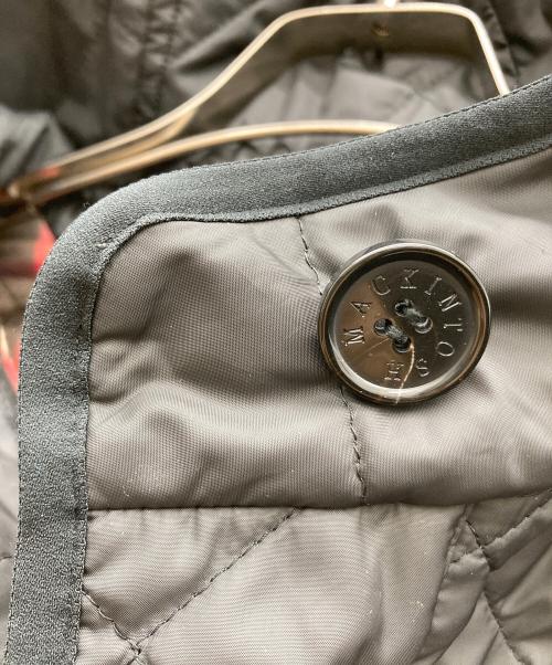 MACKINTOSH LONDON（マッキントッシュ ロンドン）MACKINTOSH LONDON (マッキントッシュ ロンドン) チェックライナーフーデットキルティンクルコート ブラック サイズ:40の古着・服飾アイテム