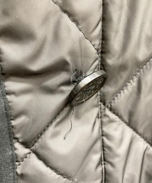 MACKINTOSH LONDON（マッキントッシュ ロンドン）MACKINTOSH LONDON (マッキントッシュ ロンドン) チェックライナーフーデットキルティンクルコート ブラック サイズ:40の古着・服飾アイテム