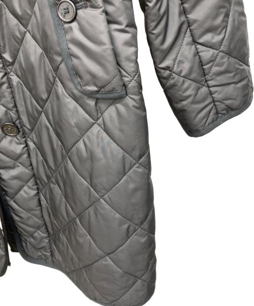 MACKINTOSH LONDON（マッキントッシュ ロンドン）MACKINTOSH LONDON (マッキントッシュ ロンドン) チェックライナーフーデットキルティンクルコート ブラック サイズ:40の古着・服飾アイテム
