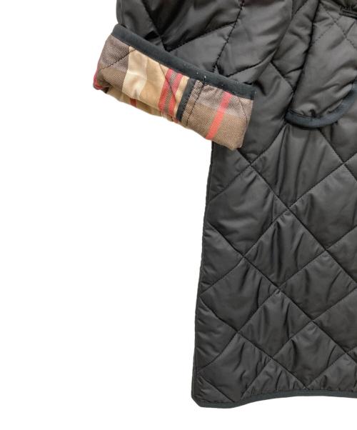 MACKINTOSH LONDON（マッキントッシュ ロンドン）MACKINTOSH LONDON (マッキントッシュ ロンドン) チェックライナーフーデットキルティンクルコート ブラック サイズ:40の古着・服飾アイテム