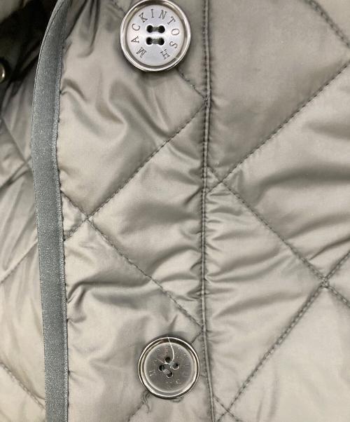 MACKINTOSH LONDON（マッキントッシュ ロンドン）MACKINTOSH LONDON (マッキントッシュ ロンドン) チェックライナーフーデットキルティンクルコート ブラック サイズ:40の古着・服飾アイテム