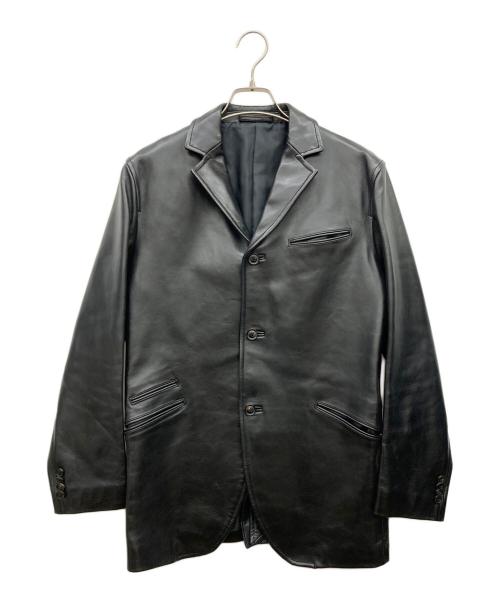 tablid news（タブリッドニュース）tablid news (タブリッドニュース) ホースレザージャケット ブラック サイズ:2の古着・服飾アイテム