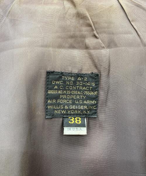 Willis&Geiger（ウィリスアンドガイガー）Willis&Geiger (ウィリスアンドガイガー) TYPE A-2 ブラウン サイズ:38の古着・服飾アイテム
