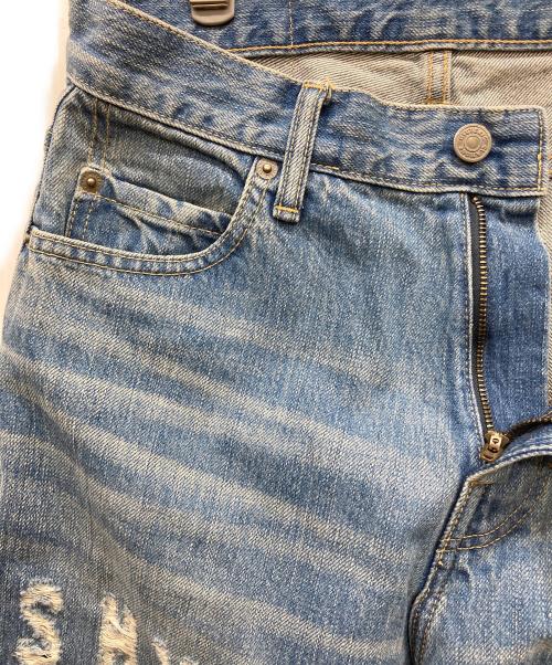 Hysteric Glamour（ヒステリックグラマー）Hysteric Glamour (ヒステリックグラマー) HYS CRASH ロールアップデニムパンツ インディゴ サイズ:W26の古着・服飾アイテム