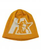 Hysteric Glamourヒステリックグラマー）の古着「STAR WOMAN Beanie」｜イエロー