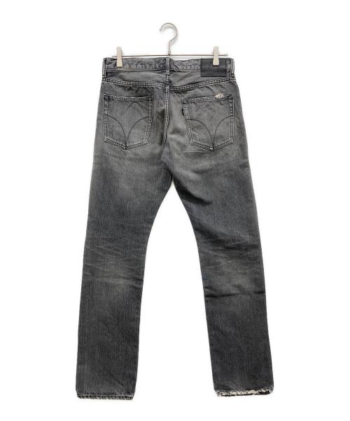 Hysteric Glamour（ヒステリックグラマー）Hysteric Glamour (ヒステリックグラマー) MSR加工 スリムストレートデニムパンツ グレー サイズ:w30(76cm)の古着・服飾アイテム
