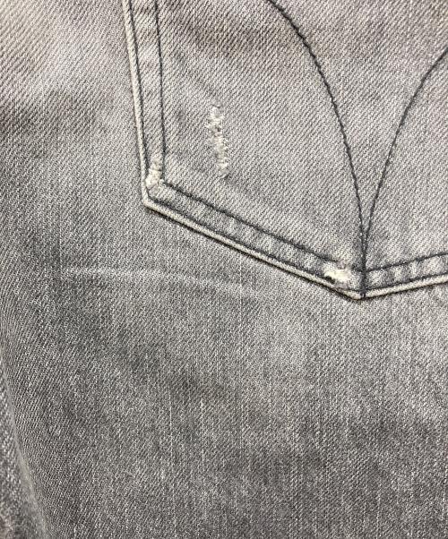 Hysteric Glamour（ヒステリックグラマー）Hysteric Glamour (ヒステリックグラマー) MSR加工 スリムストレートデニムパンツ グレー サイズ:w30(76cm)の古着・服飾アイテム