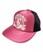 Hysteric Glamourヒステリックグラマー）の古着「HYSTEIRC CHERRY グロッシーメッシュキャップ」｜ピンク