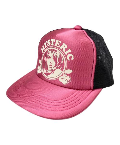 Hysteric Glamour（ヒステリックグラマー）Hysteric Glamour (ヒステリックグラマー) HYSTEIRC CHERRY グロッシーメッシュキャップ ピンク サイズ:FREEの古着・服飾アイテム