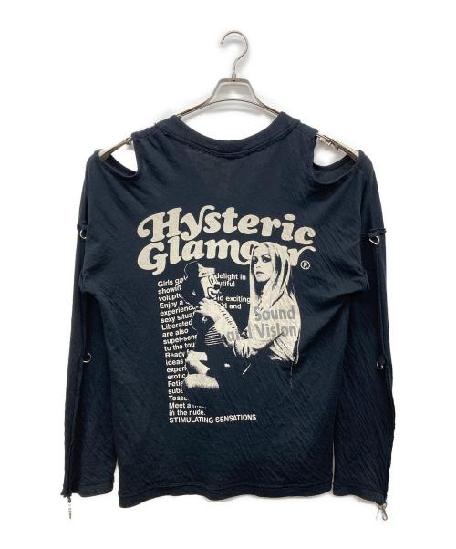 Hysteric Glamour（ヒステリックグラマー）Hysteric Glamour (ヒステリックグラマー) PROBLEM CHILD オーバーサイズカーディガン ブラック サイズ:Ｆの古着・服飾アイテム