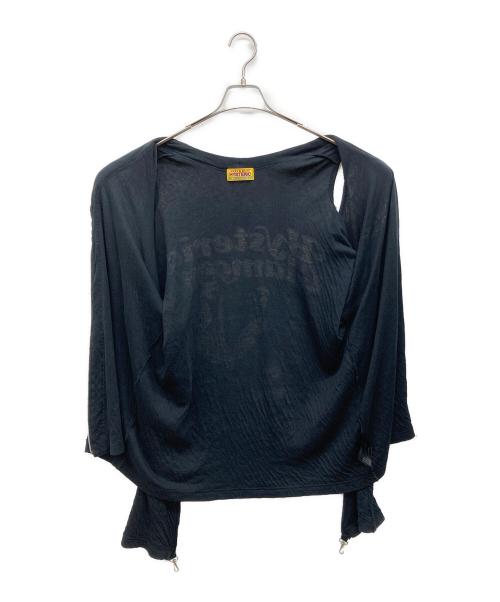 Hysteric Glamour（ヒステリックグラマー）Hysteric Glamour (ヒステリックグラマー) PROBLEM CHILD オーバーサイズカーディガン ブラック サイズ:Ｆの古着・服飾アイテム