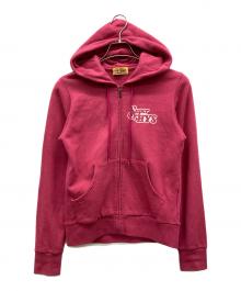 Hysteric Glamour（ヒステリックグラマー）の古着「TEMPTATION GIRL ショート丈パーカー」｜ピンク