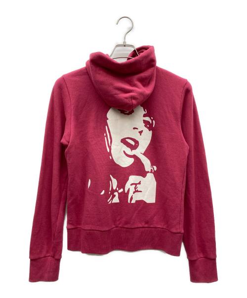 Hysteric Glamour（ヒステリックグラマー）Hysteric Glamour (ヒステリックグラマー) TEMPTATION GIRL ショート丈パーカー ピンク サイズ:Ｆの古着・服飾アイテム