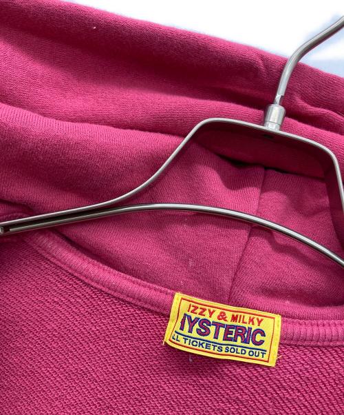 Hysteric Glamour（ヒステリックグラマー）Hysteric Glamour (ヒステリックグラマー) TEMPTATION GIRL ショート丈パーカー ピンク サイズ:Ｆの古着・服飾アイテム