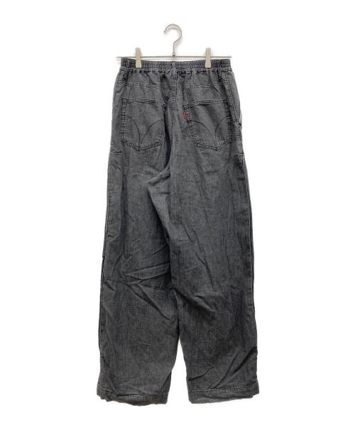 Hysteric Glamour（ヒステリックグラマー）Hysteric Glamour (ヒステリックグラマー) 綿麻デニムタックパンツ グレー サイズ:Ｆの古着・服飾アイテム