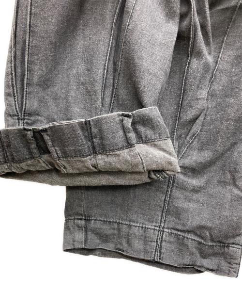 Hysteric Glamour（ヒステリックグラマー）Hysteric Glamour (ヒステリックグラマー) 綿麻デニムタックパンツ グレー サイズ:Ｆの古着・服飾アイテム