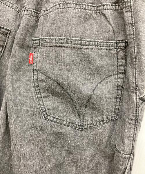 Hysteric Glamour（ヒステリックグラマー）Hysteric Glamour (ヒステリックグラマー) 綿麻デニムタックパンツ グレー サイズ:Ｆの古着・服飾アイテム