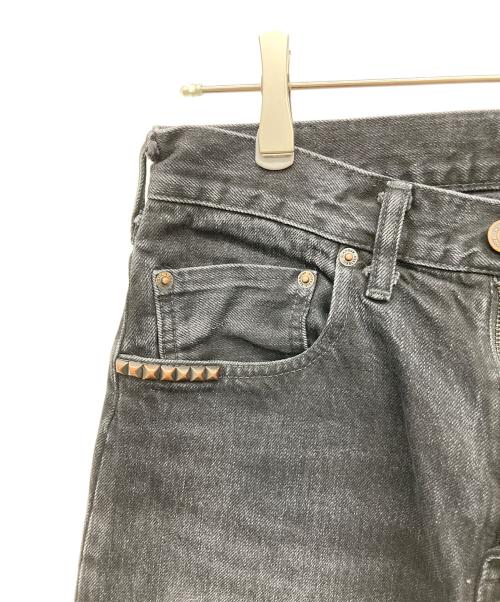 Hysteric Glamour（ヒステリックグラマー）Hysteric Glamour (ヒステリックグラマー) ルーズストレートデニムパンツ ブラック サイズ:w28(71cm)の古着・服飾アイテム