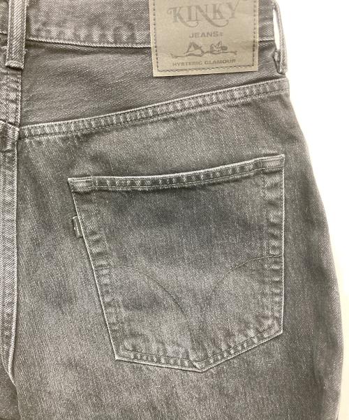 Hysteric Glamour（ヒステリックグラマー）Hysteric Glamour (ヒステリックグラマー) ルーズストレートデニムパンツ ブラック サイズ:w28(71cm)の古着・服飾アイテム