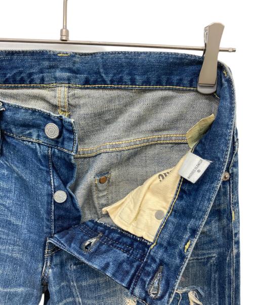 Hysteric Glamour（ヒステリックグラマー）Hysteric Glamour (ヒステリックグラマー) PF加工デニム スリムストレートパンツ インディゴ サイズ:Sの古着・服飾アイテム