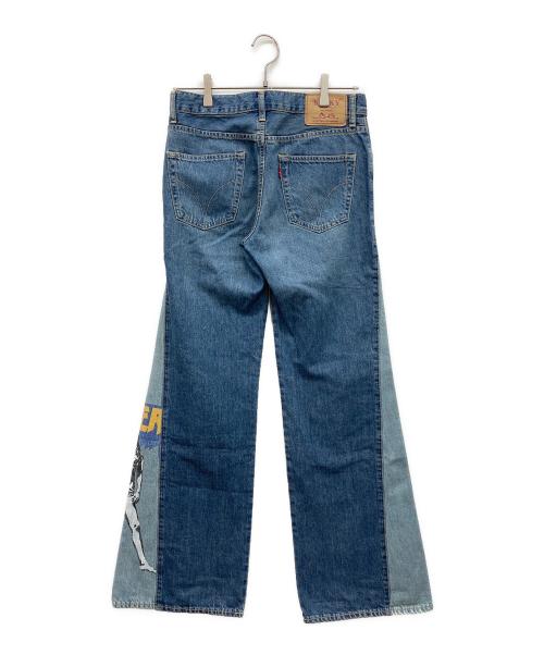 Hysteric Glamour（ヒステリックグラマー）Hysteric Glamour (ヒステリックグラマー) BAD ASS MAMA フレアデニムパンツ インディゴ サイズ:W25(63.5cm)の古着・服飾アイテム
