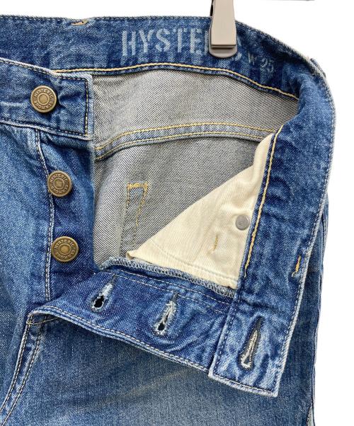 Hysteric Glamour（ヒステリックグラマー）Hysteric Glamour (ヒステリックグラマー) BAD ASS MAMA フレアデニムパンツ インディゴ サイズ:W25(63.5cm)の古着・服飾アイテム