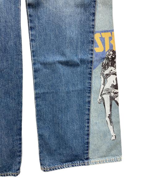 Hysteric Glamour（ヒステリックグラマー）Hysteric Glamour (ヒステリックグラマー) BAD ASS MAMA フレアデニムパンツ インディゴ サイズ:W25(63.5cm)の古着・服飾アイテム