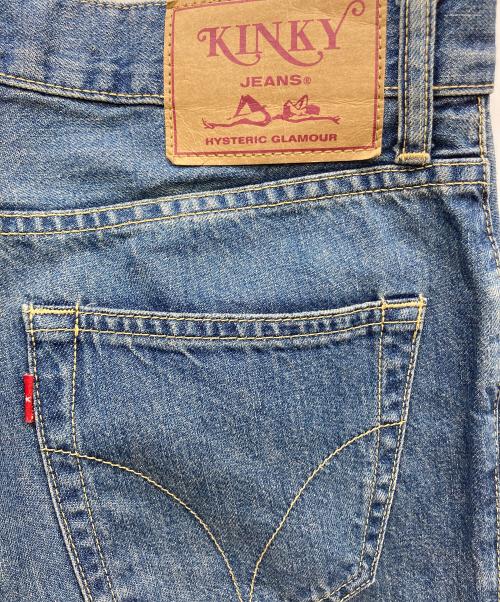 Hysteric Glamour（ヒステリックグラマー）Hysteric Glamour (ヒステリックグラマー) BAD ASS MAMA フレアデニムパンツ インディゴ サイズ:W25(63.5cm)の古着・服飾アイテム