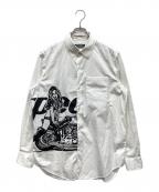 Hysteric Glamourヒステリックグラマー）の古着「SPEEDSTER レギュラーカラーシャツ」｜ホワイト