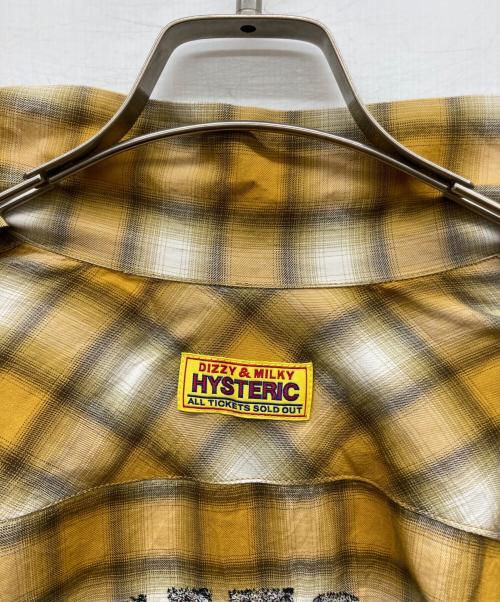 Hysteric Glamour（ヒステリックグラマー）Hysteric Glamour (ヒステリックグラマー) SPEAK NO EVIL刺繍 オープンカラーシャツ オレンジ サイズ:FREEの古着・服飾アイテム
