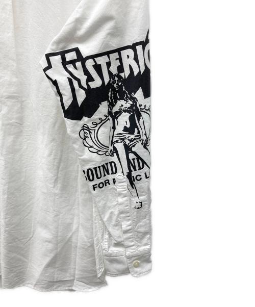 Hysteric Glamour（ヒステリックグラマー）Hysteric Glamour (ヒステリックグラマー) BAD ASS WHISKY ボタンダウンシャツ ホワイト サイズ:Mの古着・服飾アイテム