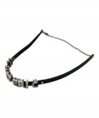 Hysteric Glamourヒステリックグラマー）の古着「METAL SYMBOL LOGO チョーカー」｜ブラック