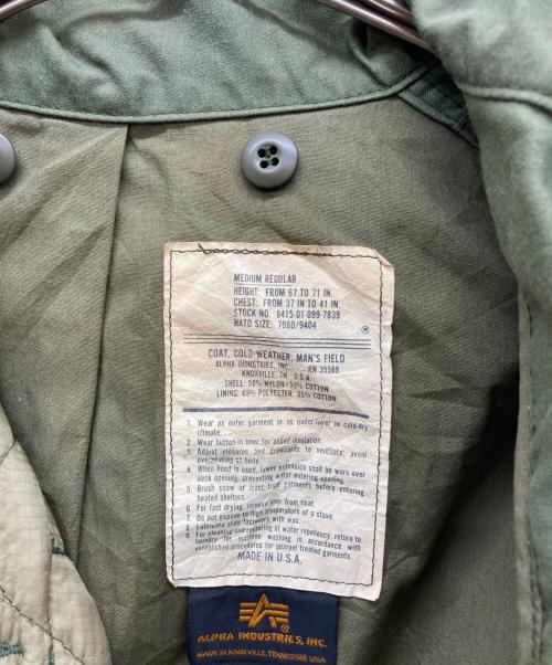 ALPHA（アルファ）ALPHA (アルファ) M-65 cold weater field coat オリーブ サイズ:MEDIUM-REGULARの古着・服飾アイテム