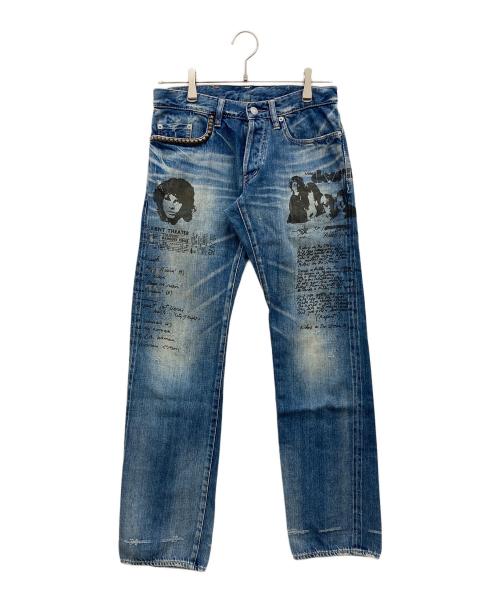 Hysteric Glamour（ヒステリックグラマー）Hysteric Glamour (ヒステリックグラマー) THE DOORS (ドアーズ) デニムパンツ インディゴ サイズ:W29(73.5cm)の古着・服飾アイテム