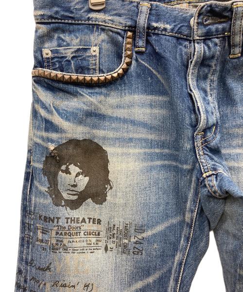 Hysteric Glamour（ヒステリックグラマー）Hysteric Glamour (ヒステリックグラマー) THE DOORS (ドアーズ) デニムパンツ インディゴ サイズ:W29(73.5cm)の古着・服飾アイテム