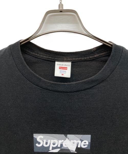 SUPREME（シュプリーム）Supreme (シュプリーム) Emilio Pucci (エミリオ プッチ) Box Logo Tee ブラック サイズ:Mの古着・服飾アイテム