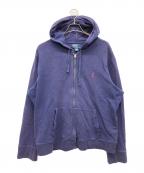 POLO RALPH LAURENポロ・ラルフローレン）の古着「ロゴジップパーカー」｜ネイビー