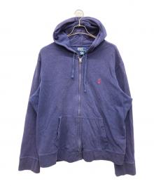 POLO RALPH LAUREN（ポロ・ラルフローレン）の古着「ロゴジップパーカー」｜ネイビー