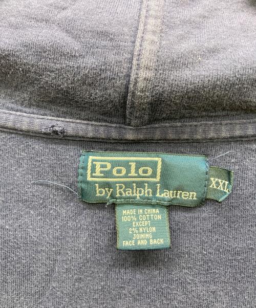 POLO RALPH LAUREN（ポロ・ラルフローレン）POLO RALPH LAUREN (ポロ・ラルフローレン) ロゴジップパーカー ネイビー サイズ:XXLの古着・服飾アイテム