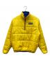 POLO SPORT（ポロスポーツ）の古着「90s リバーシブル中綿ハーフジップジャケット」｜ブルー×イエロー