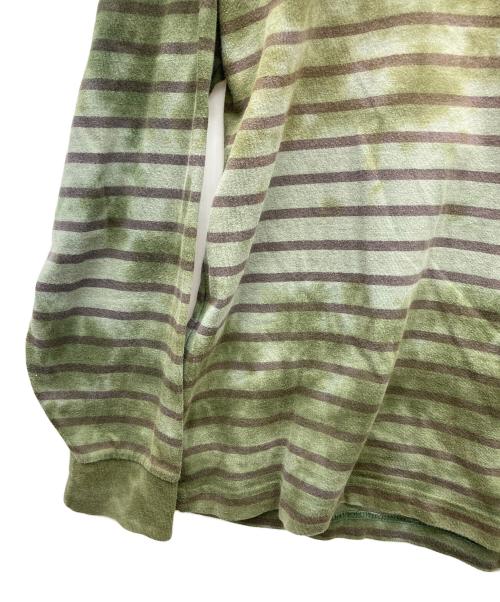 stussy（ステューシー）stussy (ステューシー) 長袖ポロシャツ グリーン サイズ:Mの古着・服飾アイテム